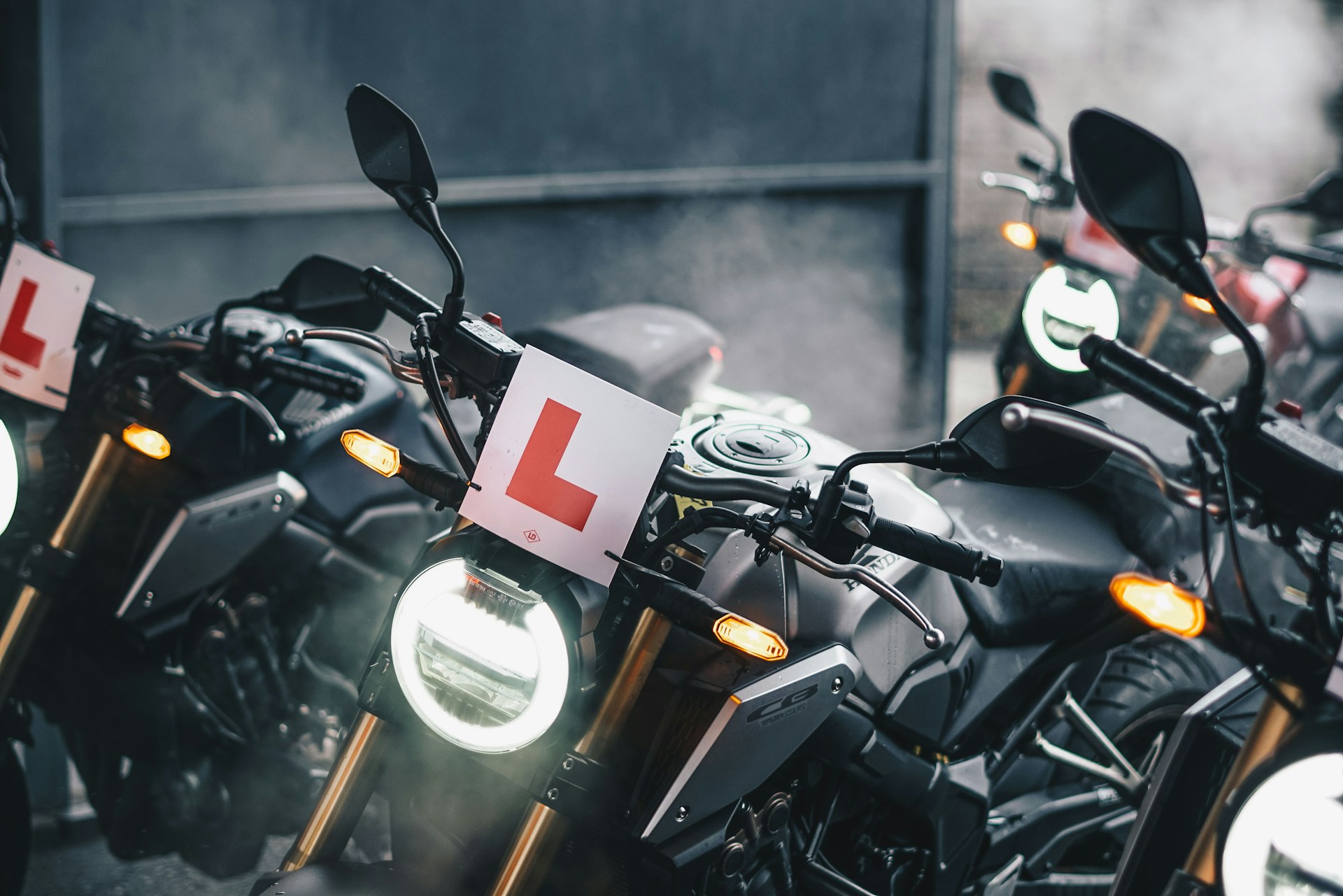 Motorbike training in progress